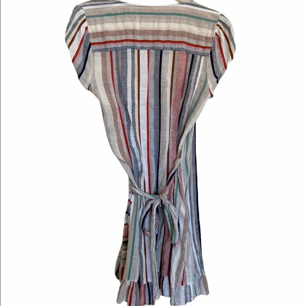 Free People Wrap It Up Multi Strips Dress